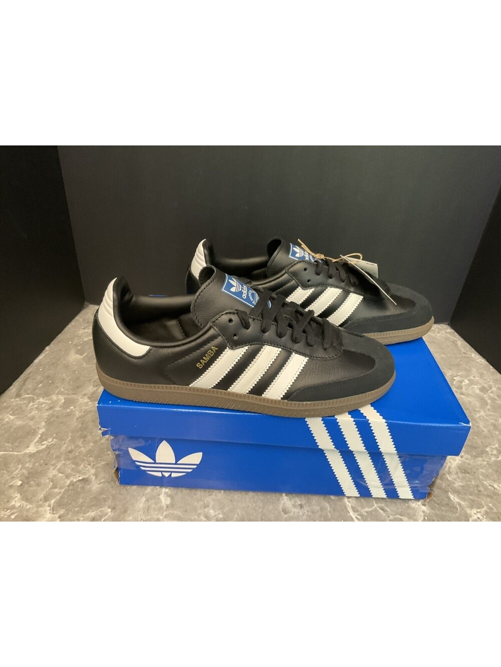 New! Adidas Originals Samba OG Black/White/Gum Shoes. Men’s 7.5. Women’s 8.5.